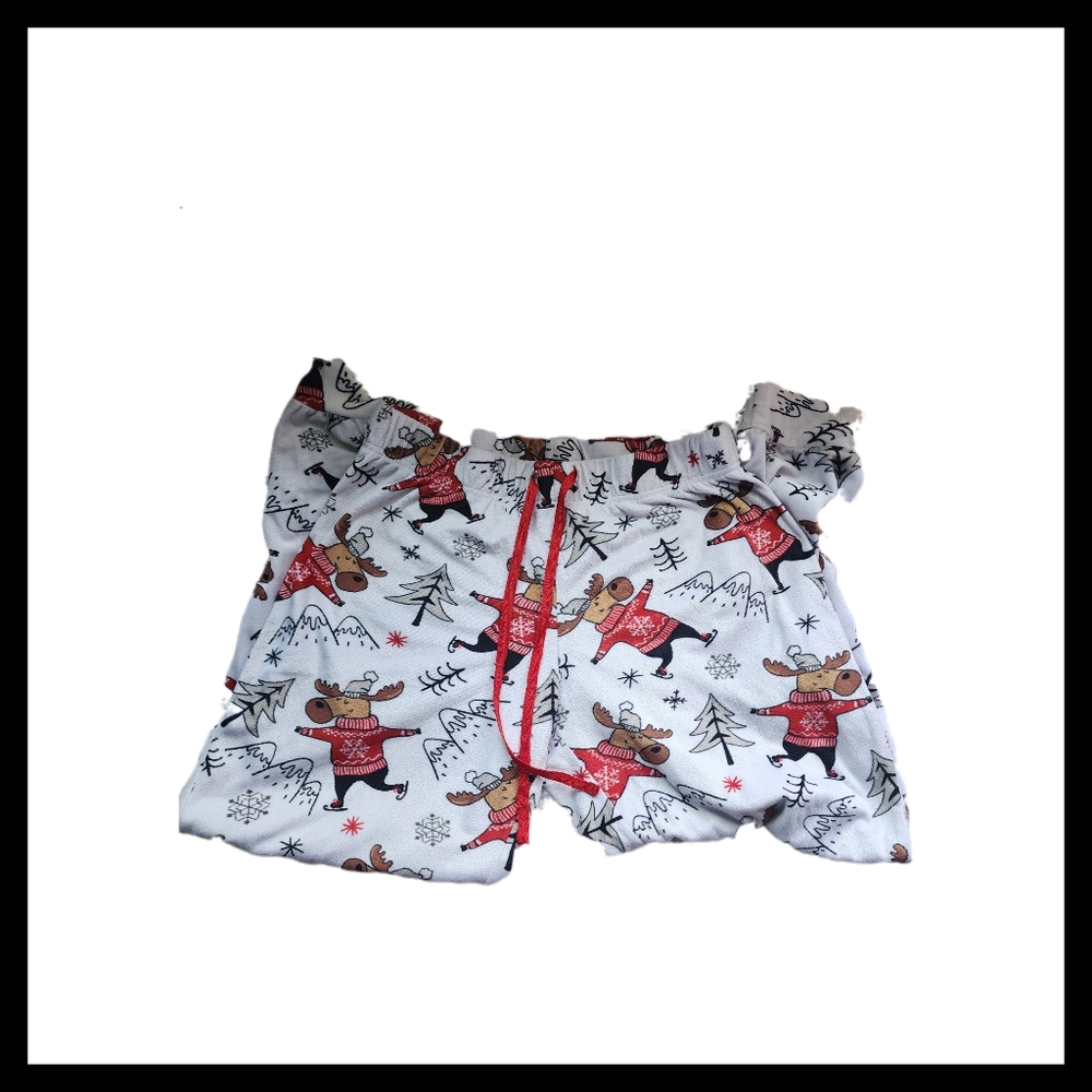 🎈5/$10🎈 Festive Moose Print Fleece Pajama Pants